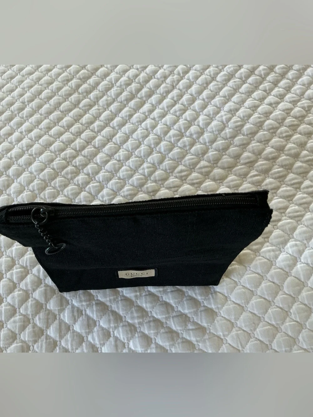 Gucci Black Canvas Beauty Novelty Travel Pouch Men